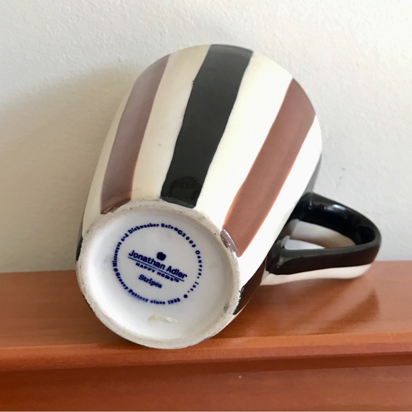 Jonathan Adler Stripes Happy Home Mug 2003 - Picture 3 of 4